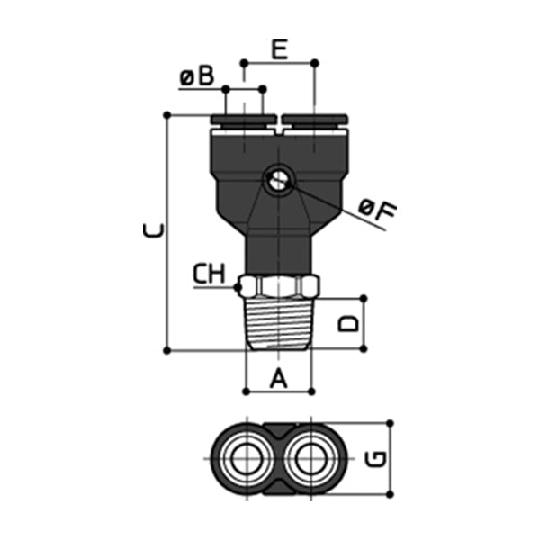 35/RGM - MALE threaded  35/RGM - MALE threaded